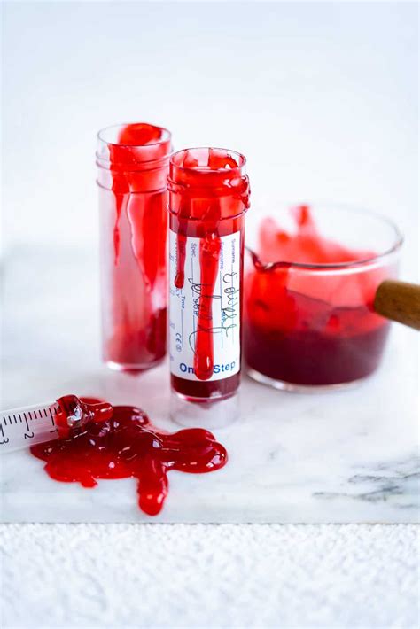 fake edible blood bags|how to make realistic blood.